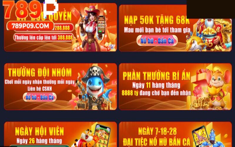 Casino 789P cùng hàng loạt ưu đãi độc bản